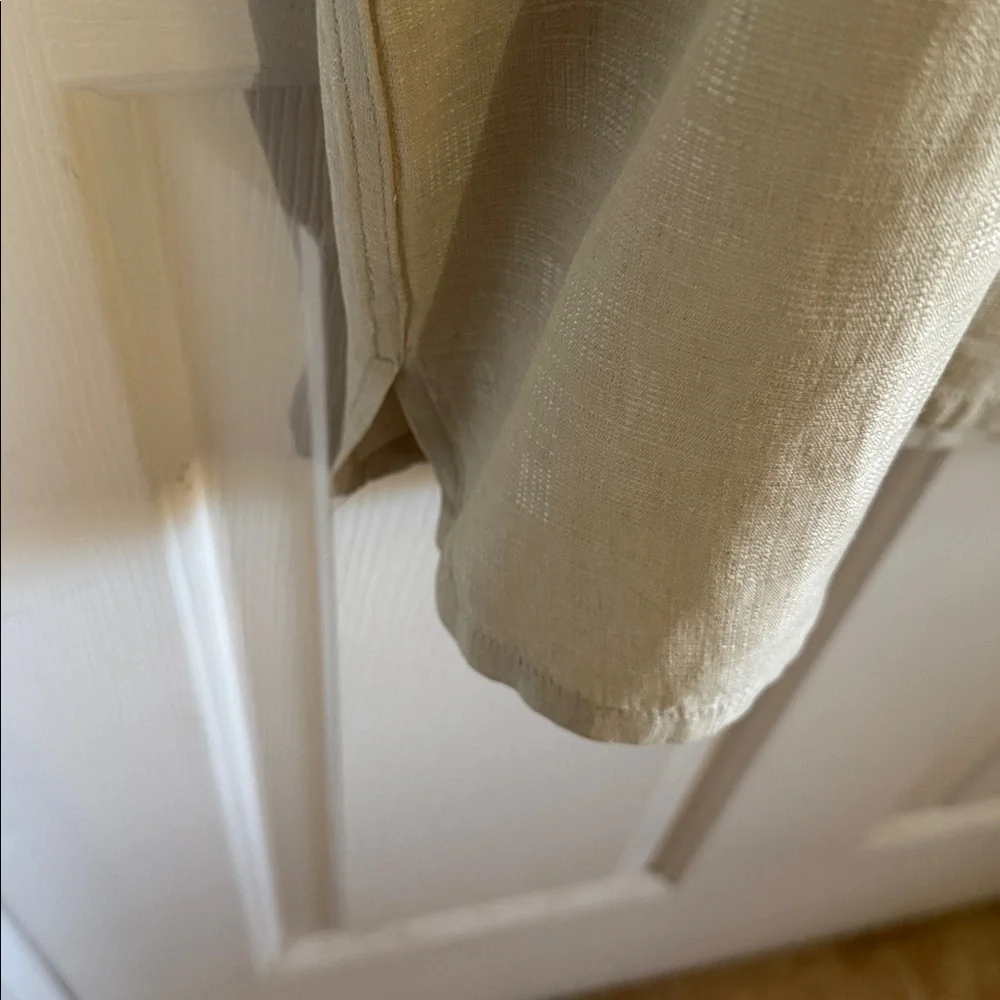 Tasso Elba Island men’s Short Sleeve Shirt in Light Beige 2XL Silk/Linen - Picture 5 of 7